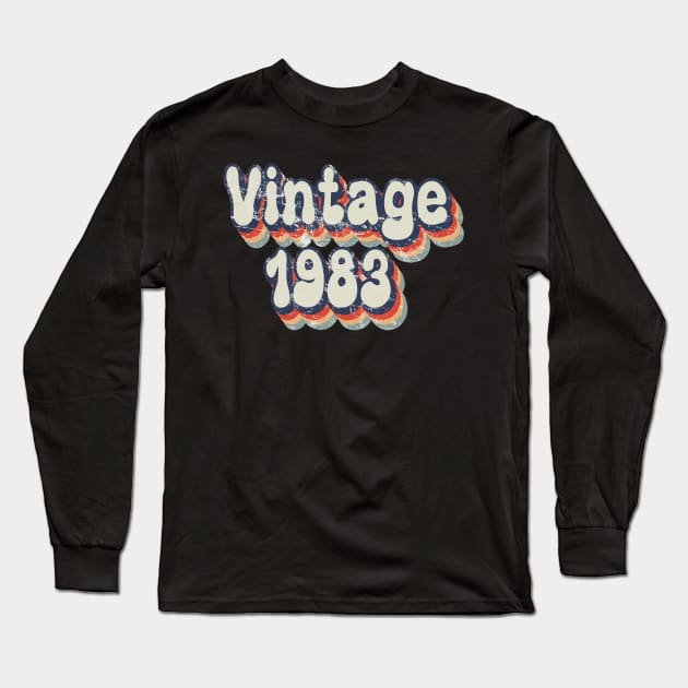 Vintage 1983 birthday Long Sleeve T-Shirt by sevalyilmazardal